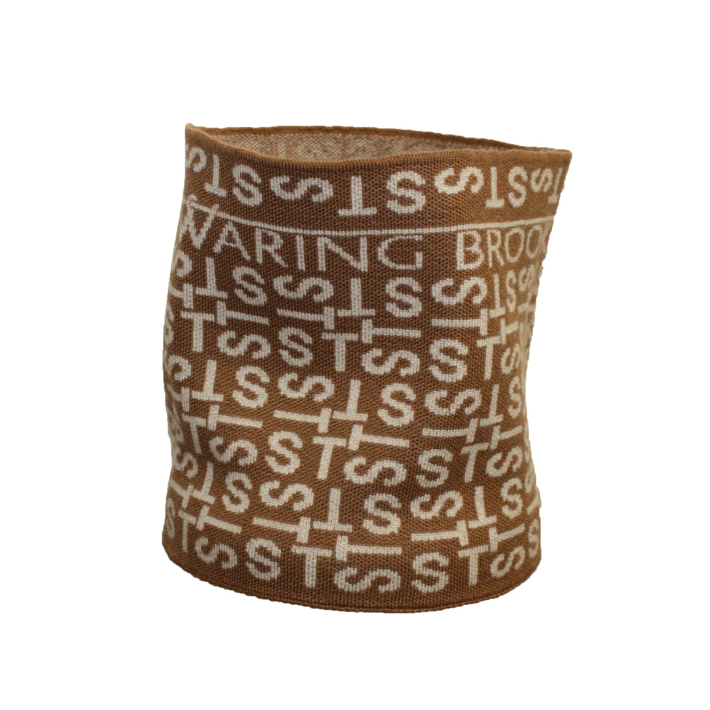 Personalised Monogram Pattern Snood Tan/Taupe