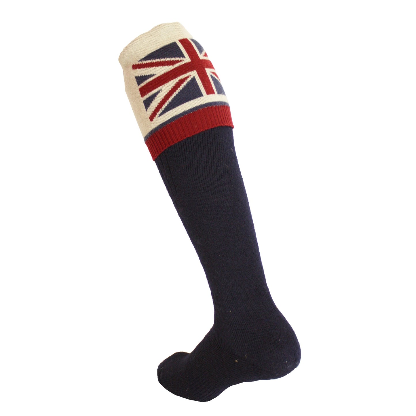 Union Jack Flag Personalised Boot Sock Navy/Red