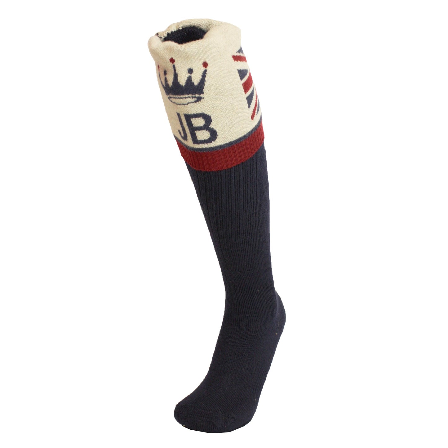 Union Jack Flag Personalised Boot Sock Navy/Red