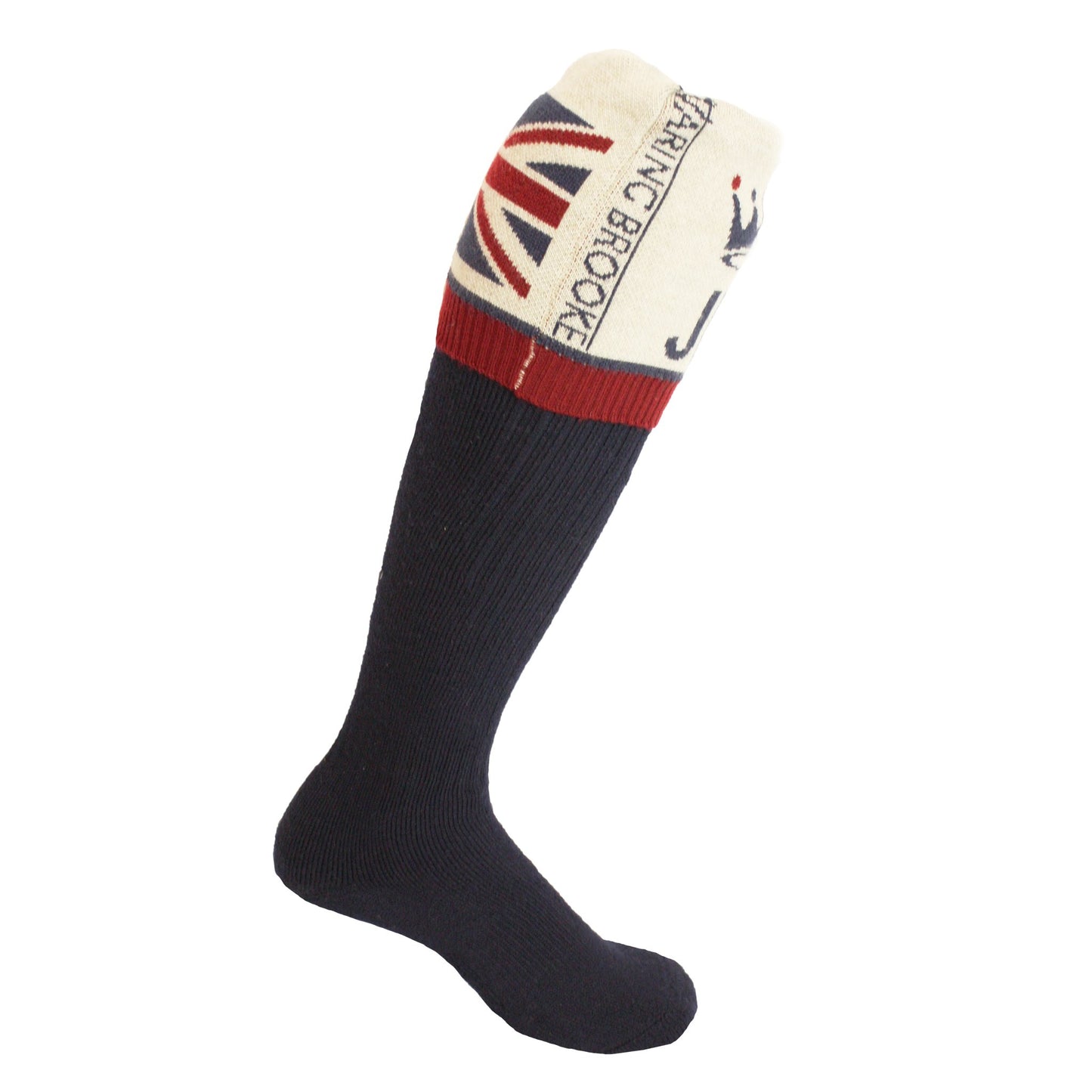 Union Jack Flag Personalised Boot Sock Navy/Red