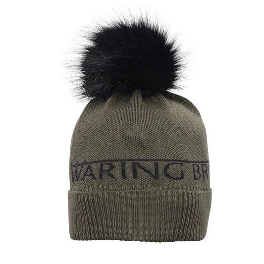 Signature Merino Bobble Hat Green/Black