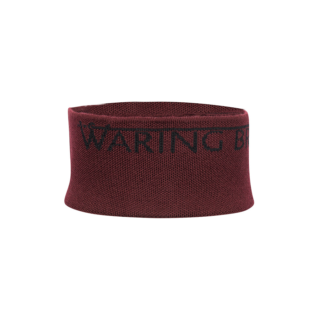 Signature Merino Headband Burgundy/Black