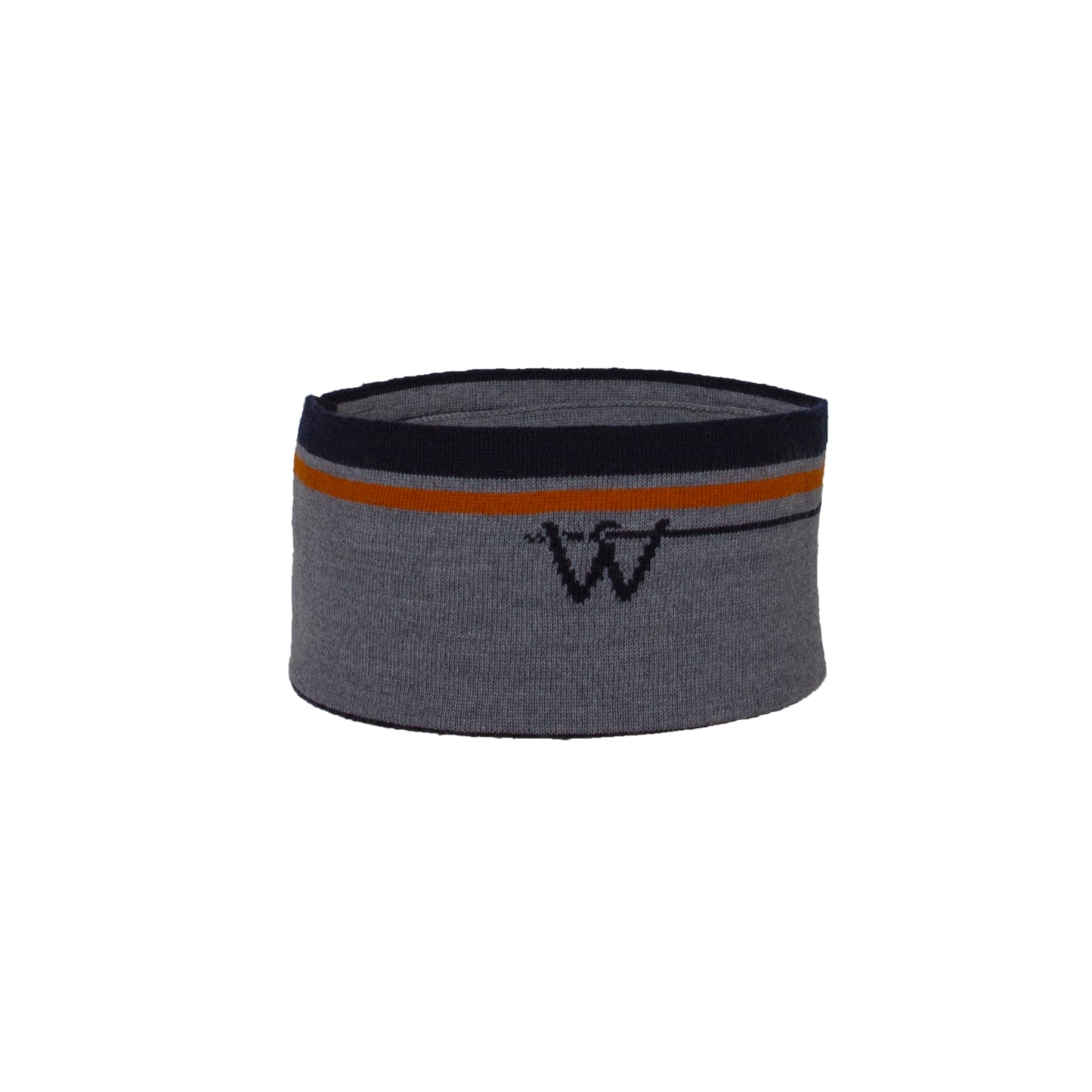 Personalised Pin Headband Navy/Grey/Orange