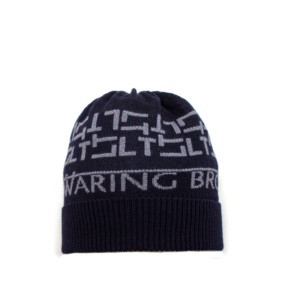Personalised Beanie Hat Navy/Grey