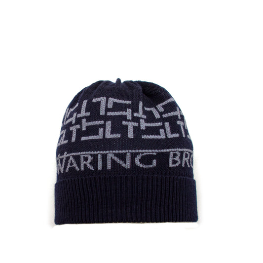 Personalised Beanie Hat Navy/Grey
