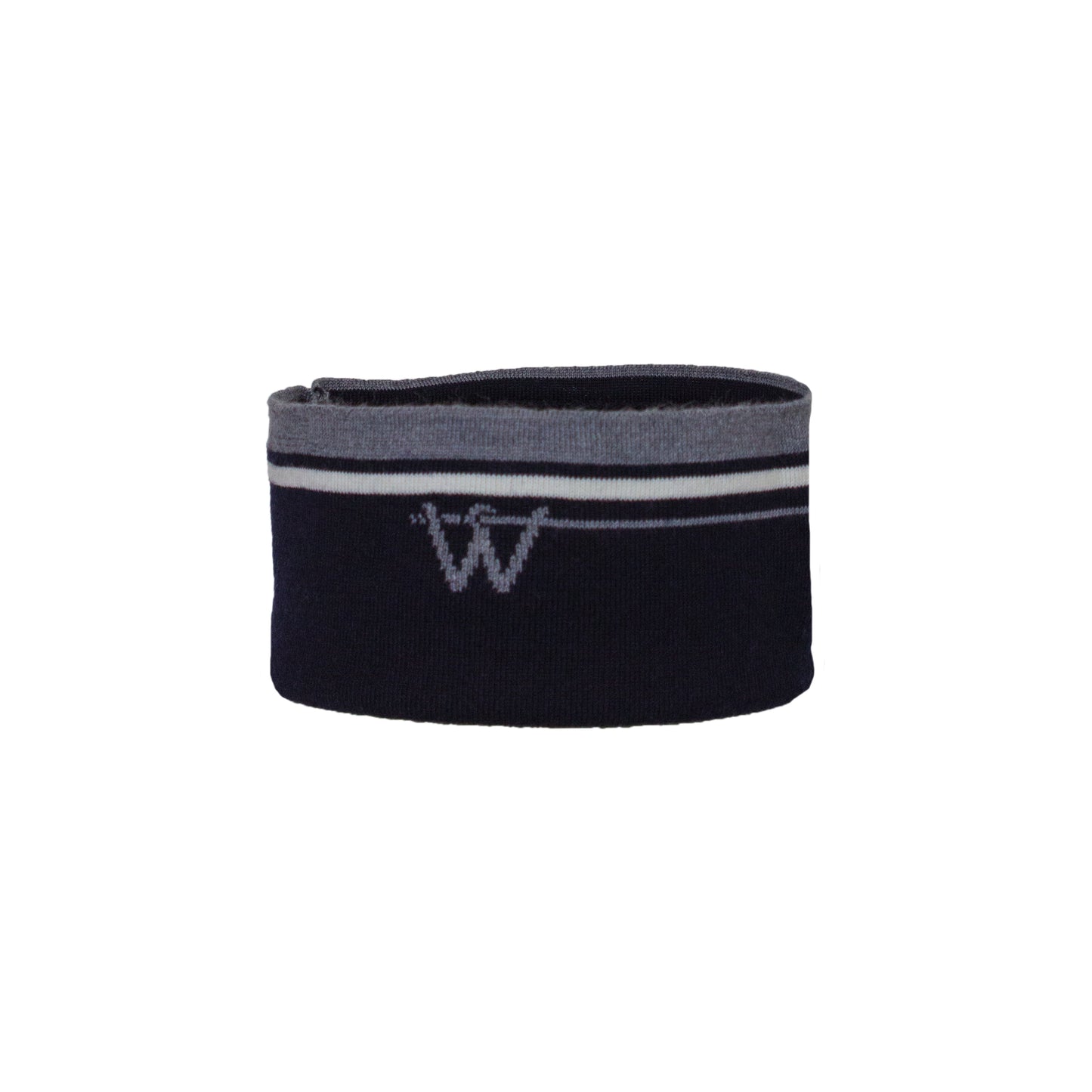 Personalised Pin Headband Grey/White/Navy