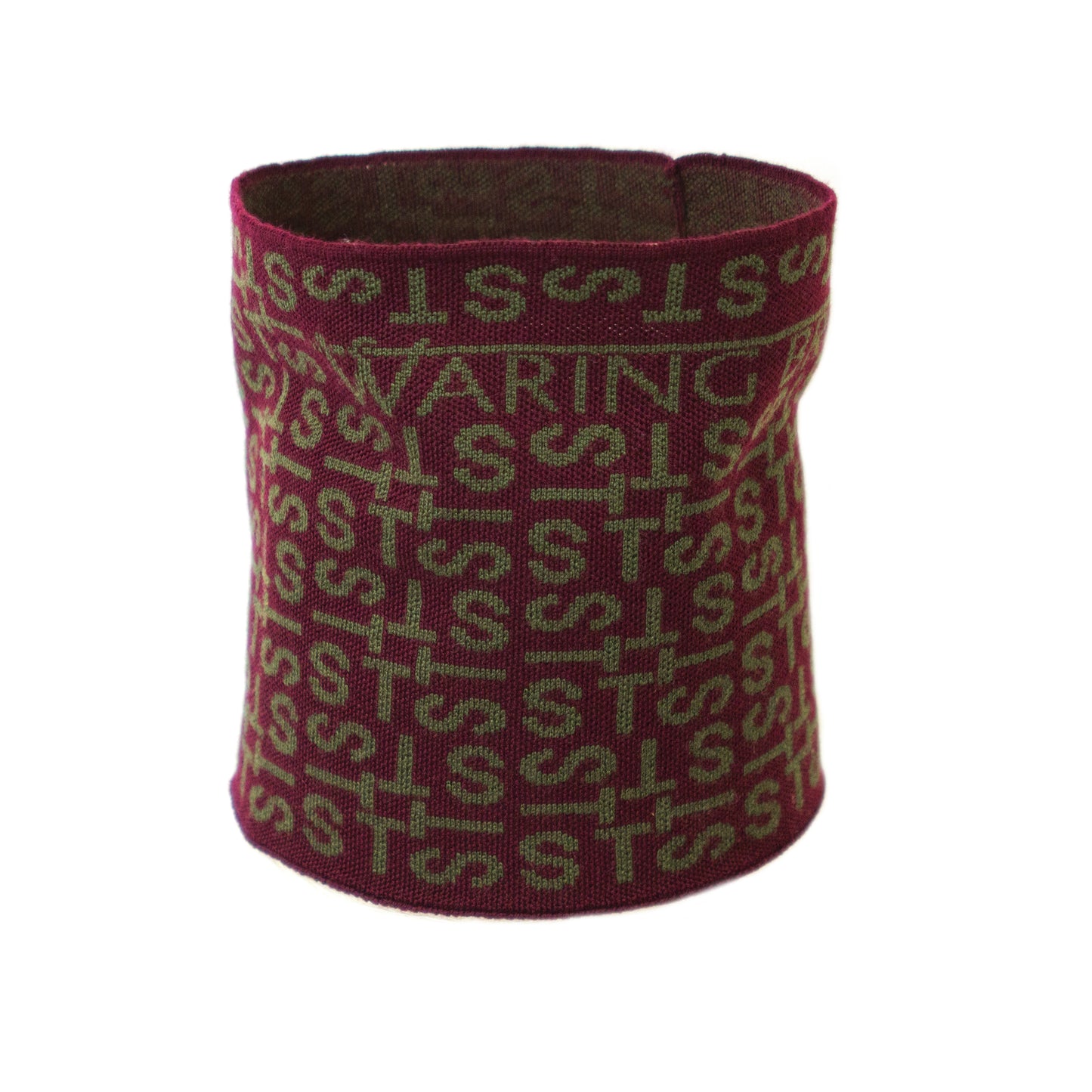 Personalised Monogram Pattern Snood Plum/Olive