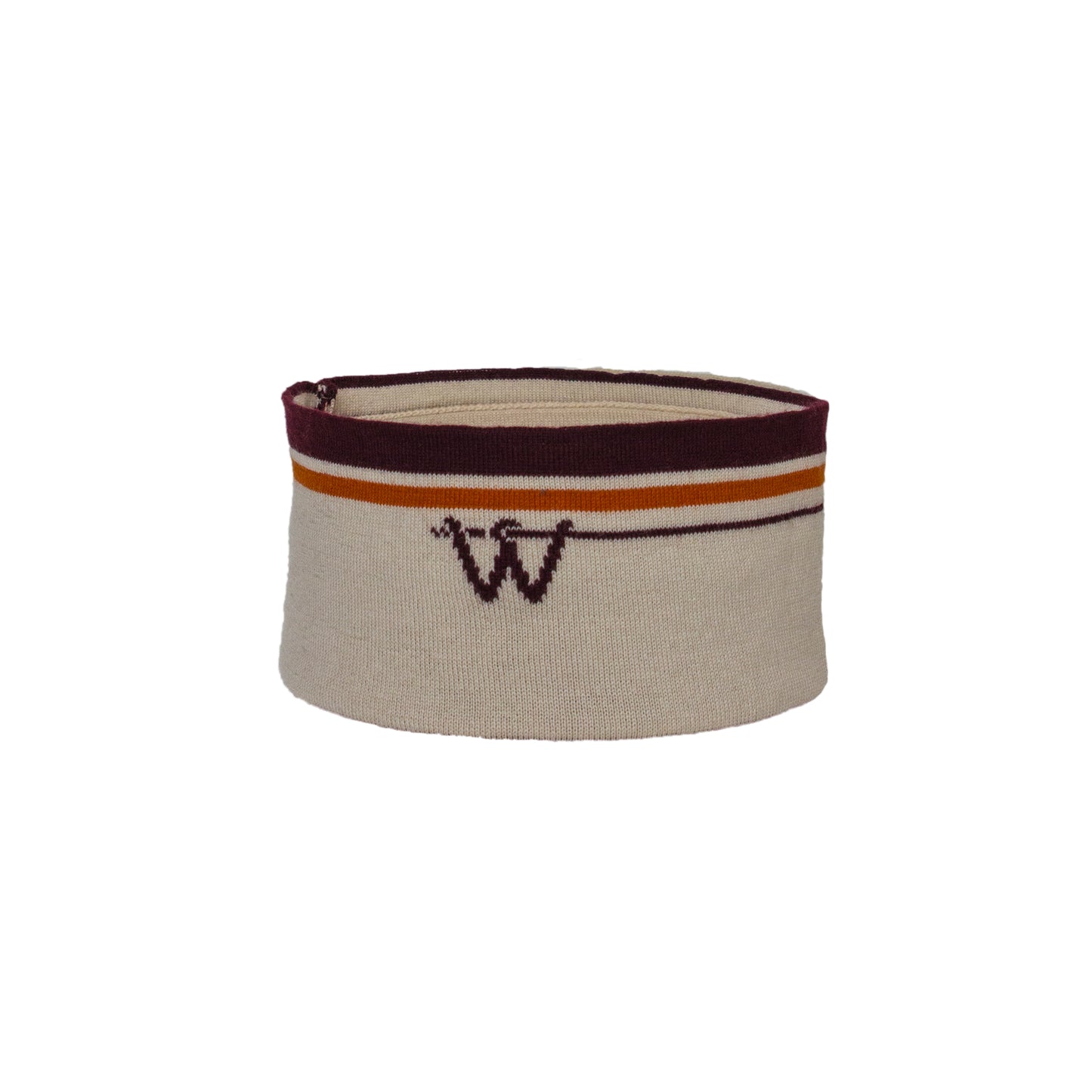 Personalised Pin Headband Plum/Taupe/Orange
