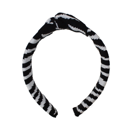 Zebra Animal Knot Hairband
