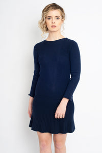 Fit and Flare Dress Navy