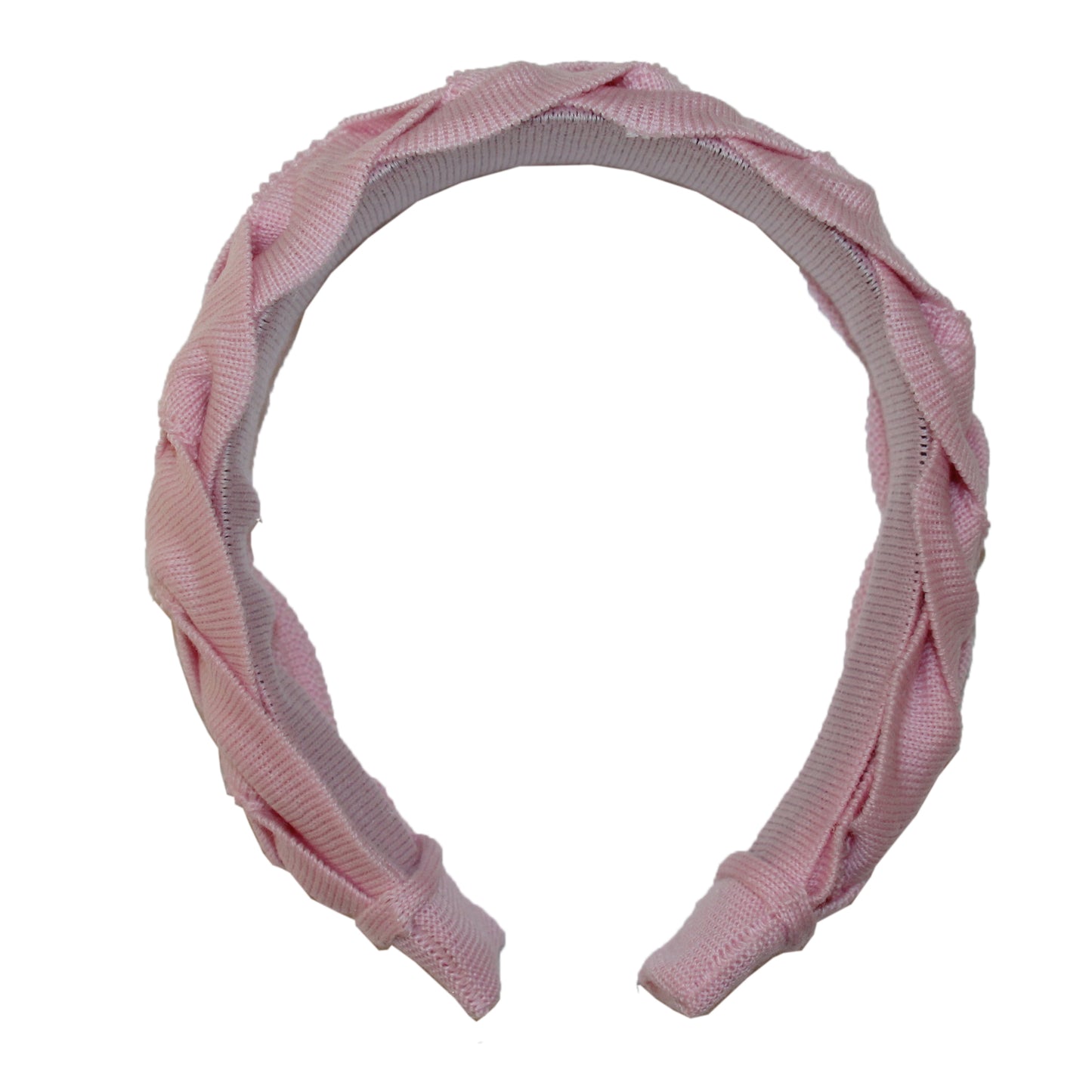 Baby Pink Solid Plait Hairband