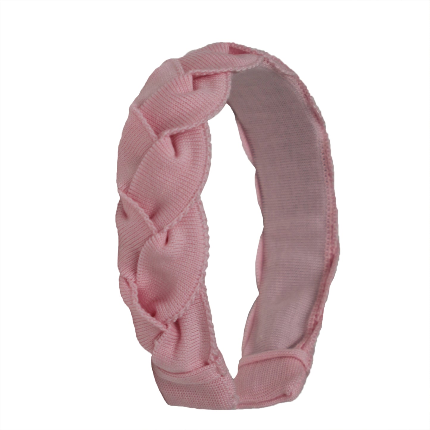 Baby Pink Solid Plait Hairband