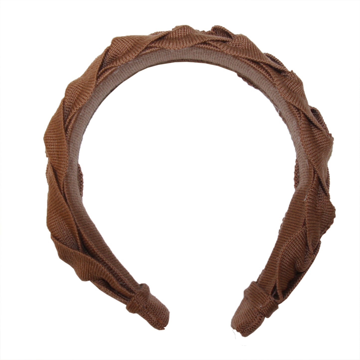 Tan Solid Plait Hairband