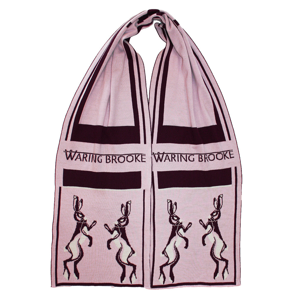 Signature Boxing Hare Scarf Pink