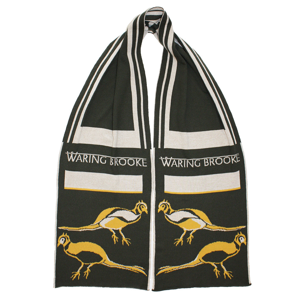 Signature Cock and Hen Scarf Olive