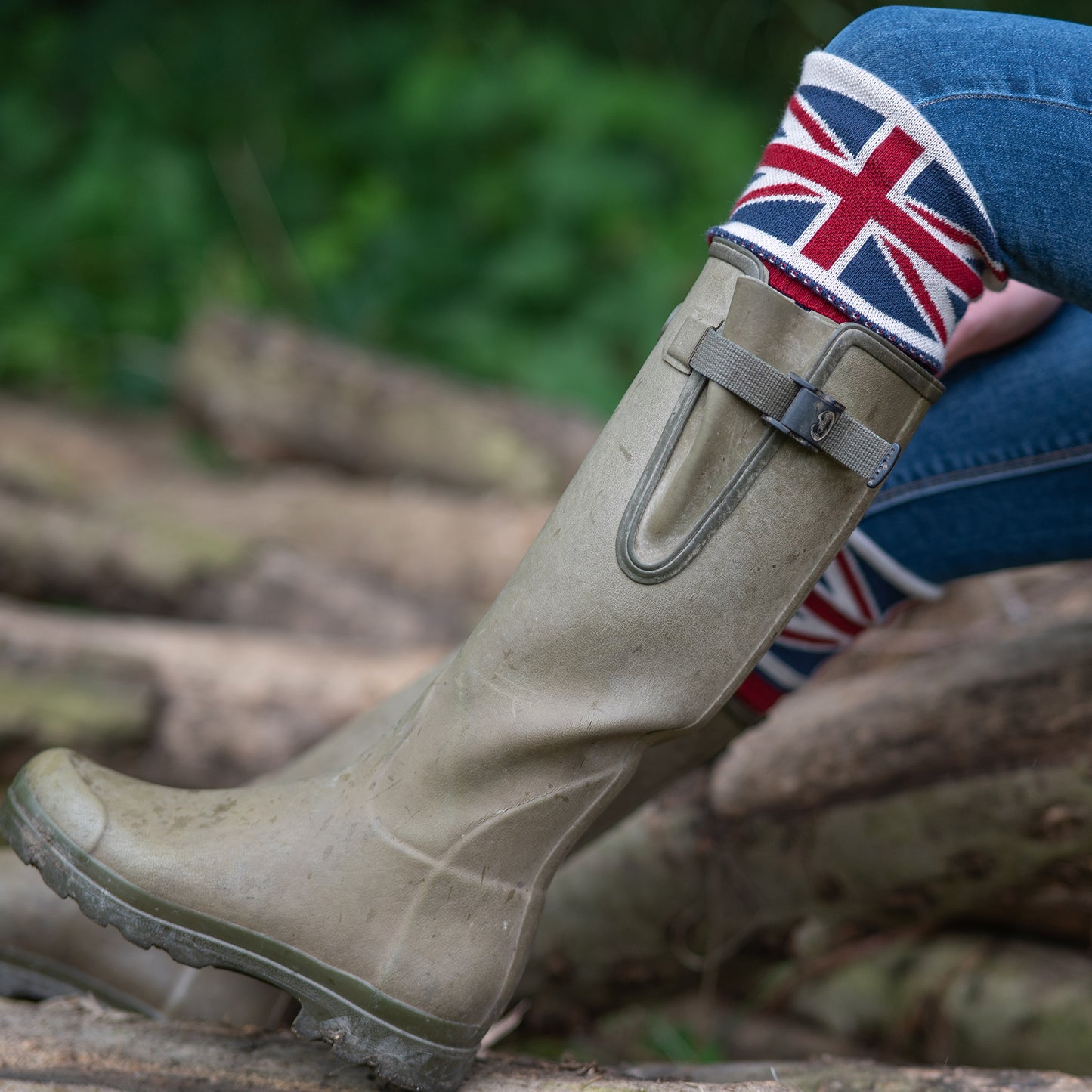 Union Jack LOGO Boot Socks