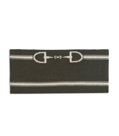 Snaffle Headband / Snood Olive/Taupe