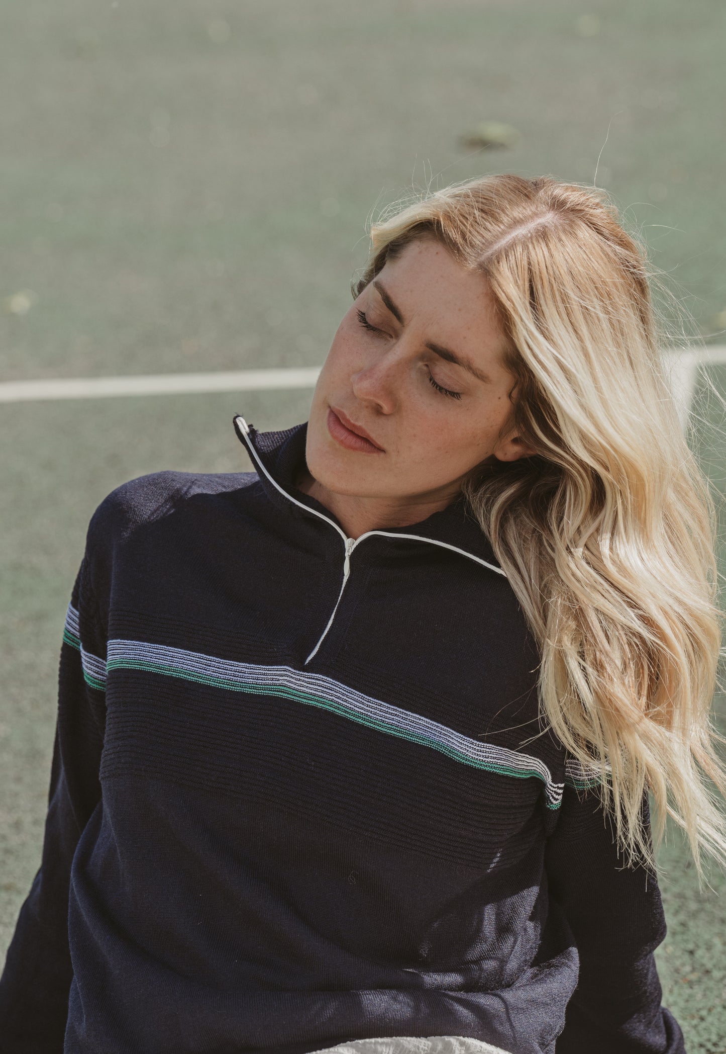 SW19 Quarter-Zip Jumper Navy