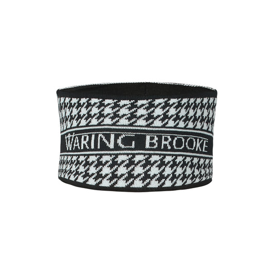Signature Houndstooth Headband - Black/ White