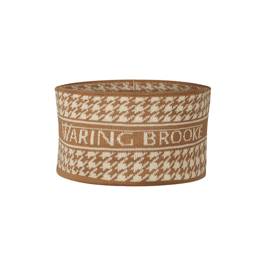 Signature Houndstooth Headband - Tan/Taupe