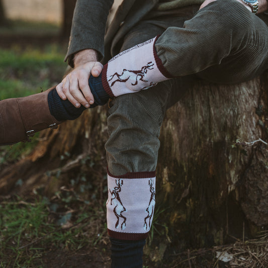 Boxing Hare Sock Cuff