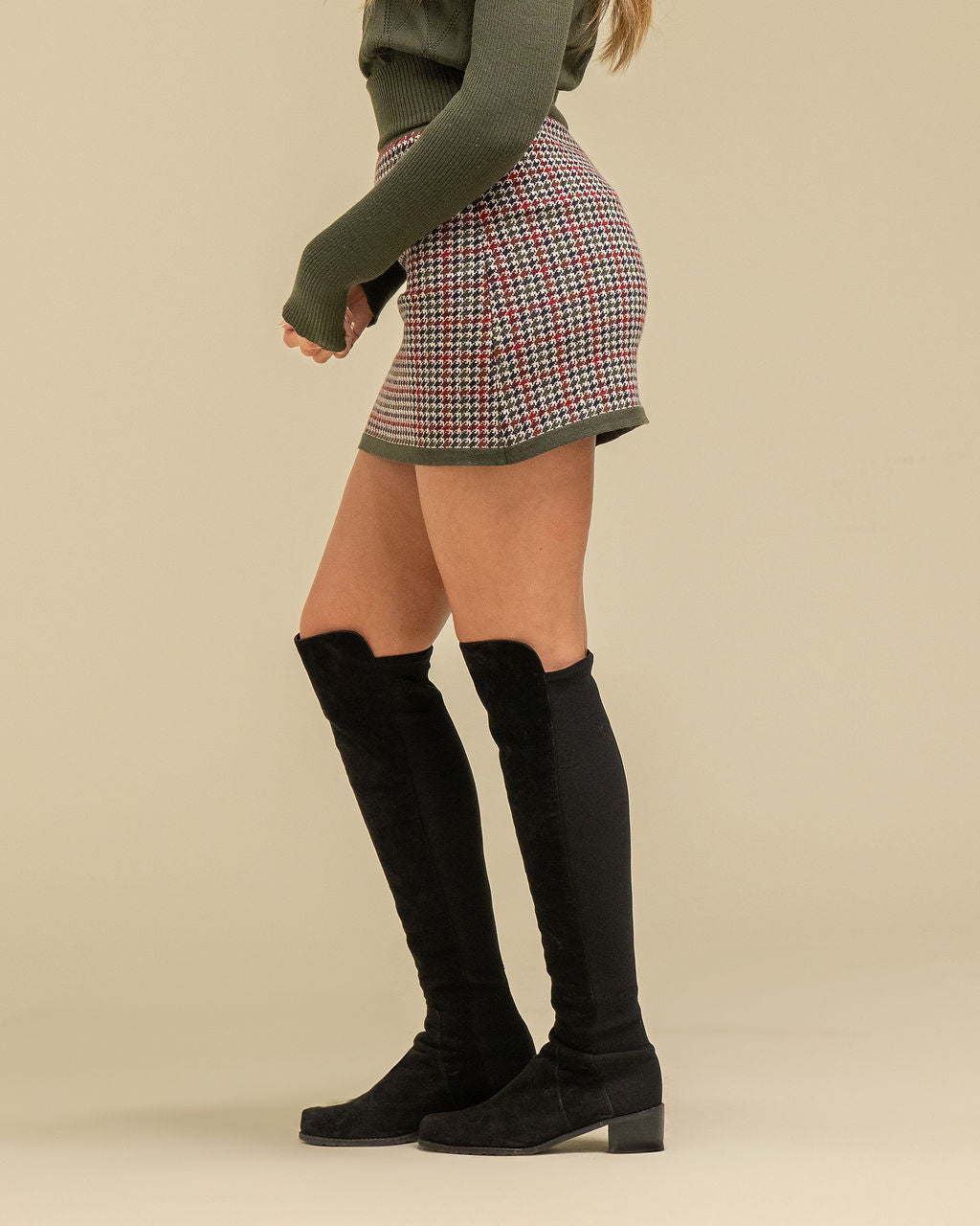 NEW IN: Multi-Houndstooth Mini- Skirt