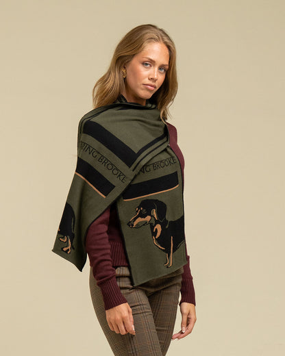 NEW IN: Signature Heads and Tails Scarf Black