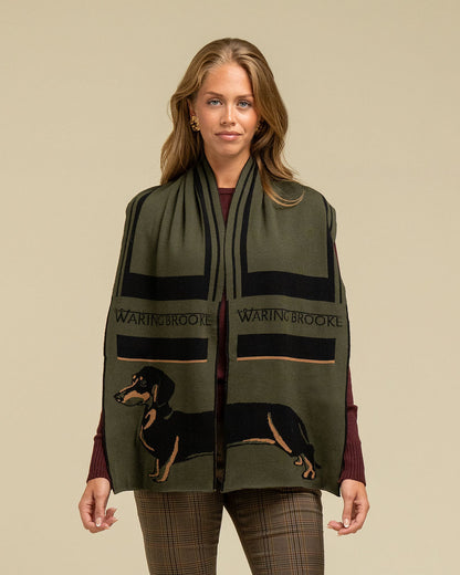 NEW IN: Signature Heads and Tails Scarf Black