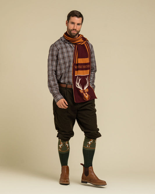 COMING SOON: Majestic Stag Scarf Burgundy