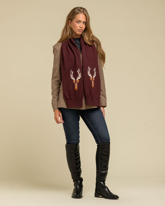 NEW IN: Majestic Stag Chunky Knit Scarf