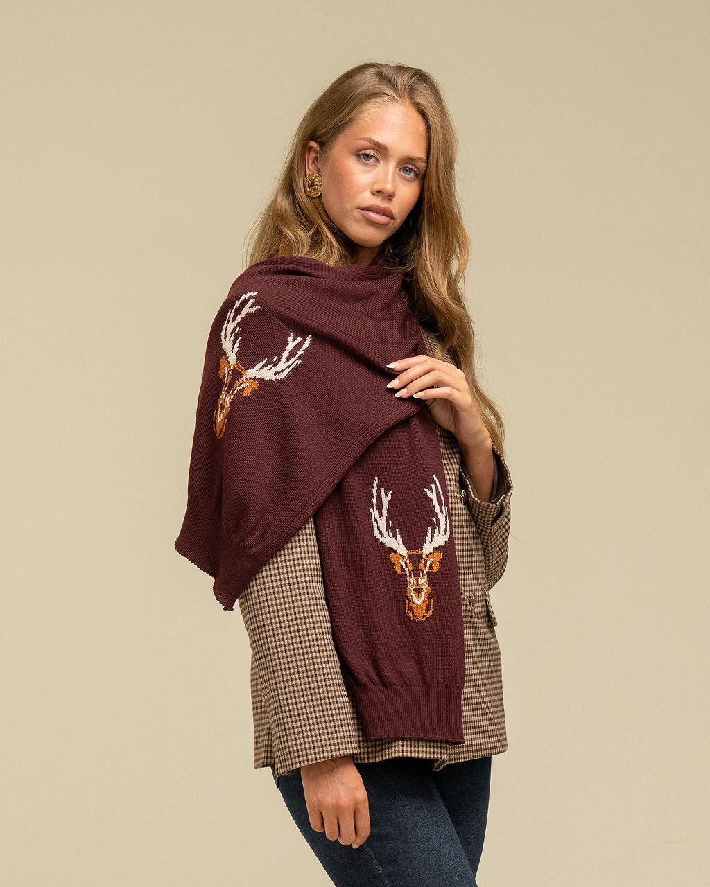 NEW IN: Majestic Stag Chunky Knit Scarf