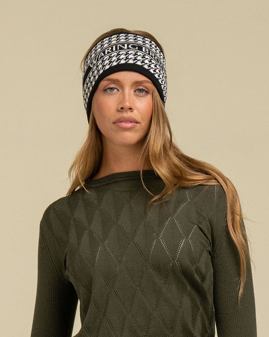 COMING SOON: Signature Houndstooth Headband - Black/ White