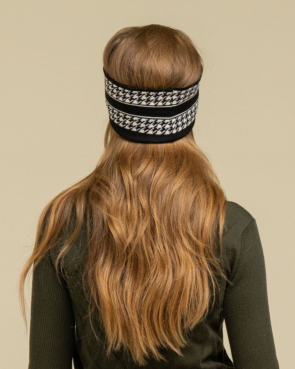 NEW IN: Signature Houndstooth Headband - Black/ White