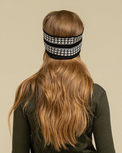 NEW IN: Signature Houndstooth Headband - Black/ White