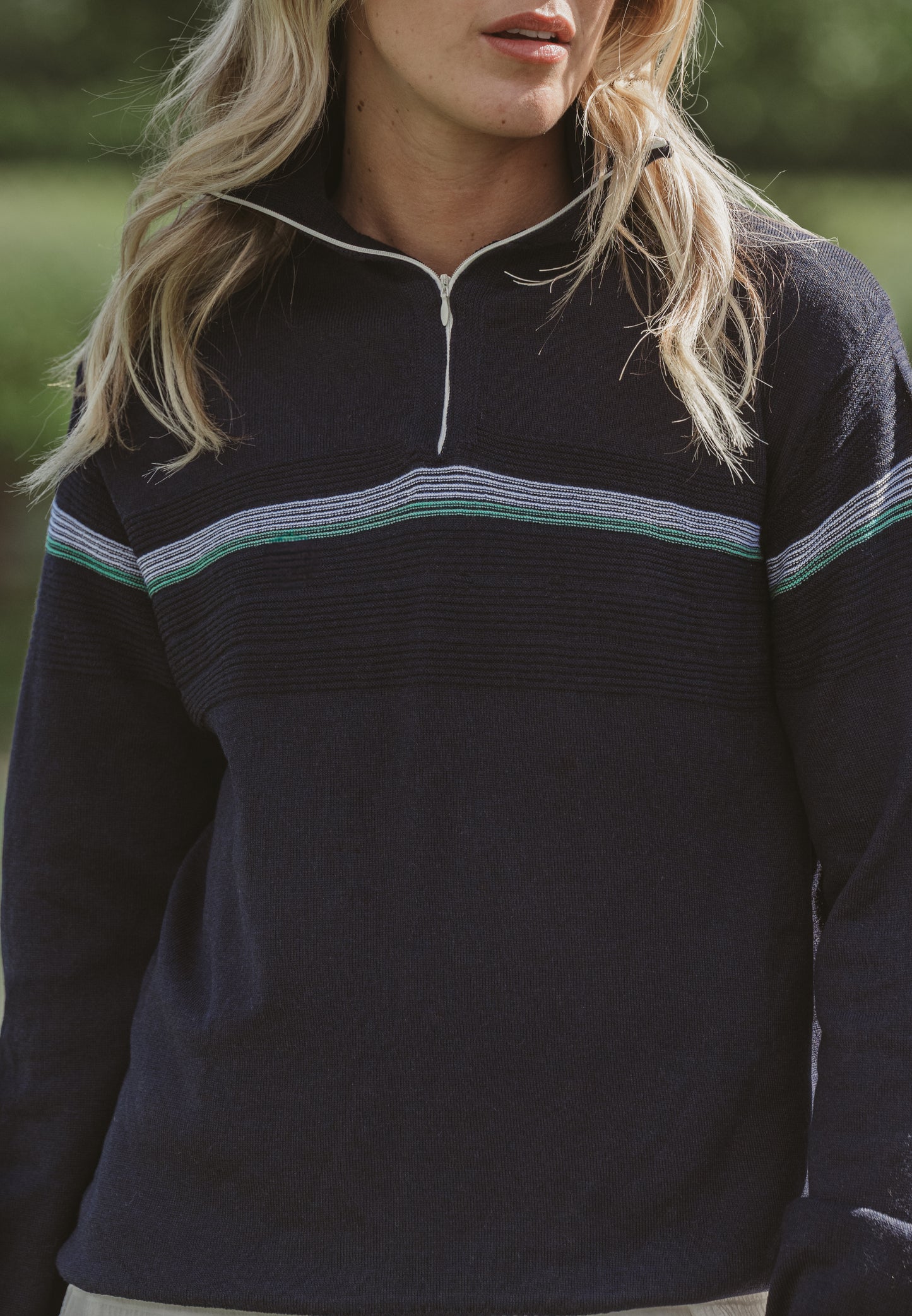 SW19 Quarter-Zip Jumper Navy