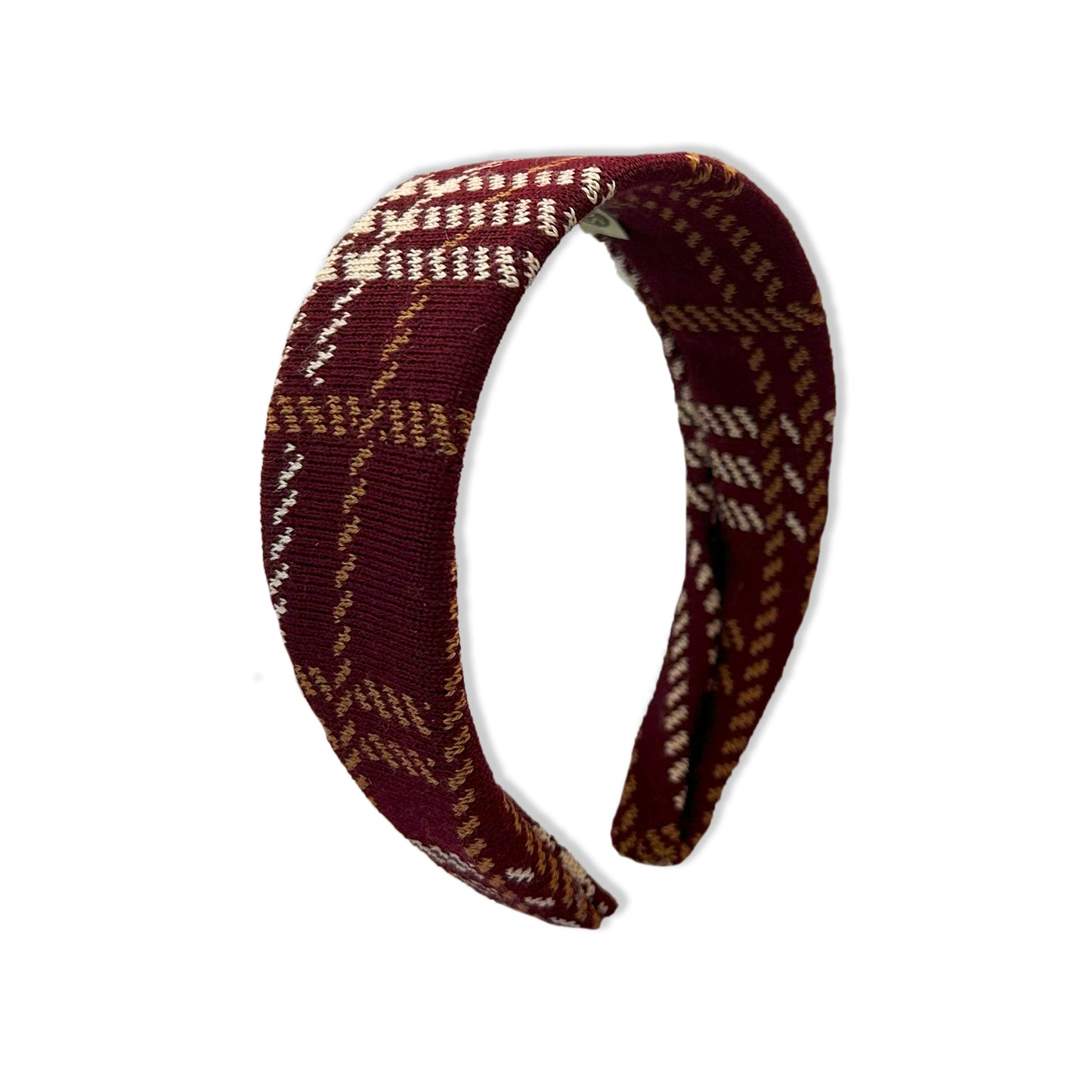 Highland Tartan Hairband Burgundy