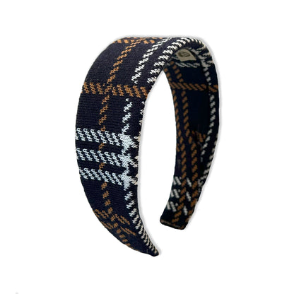 Highland Tartan Hairband Navy