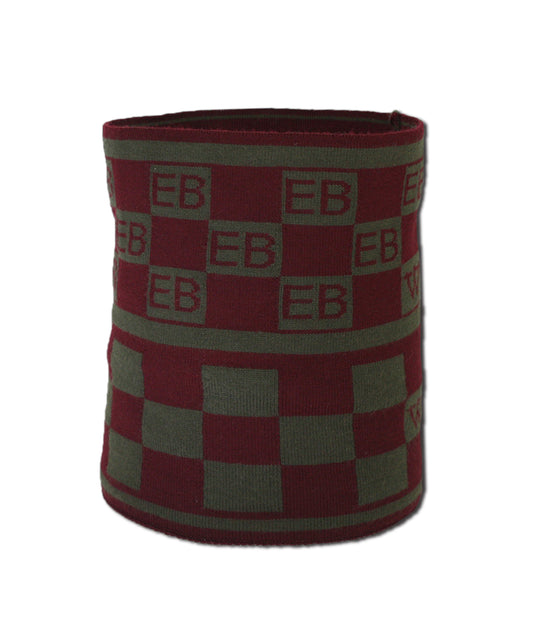 Waring Brooke Squared Monogram Headband Plum/Olive