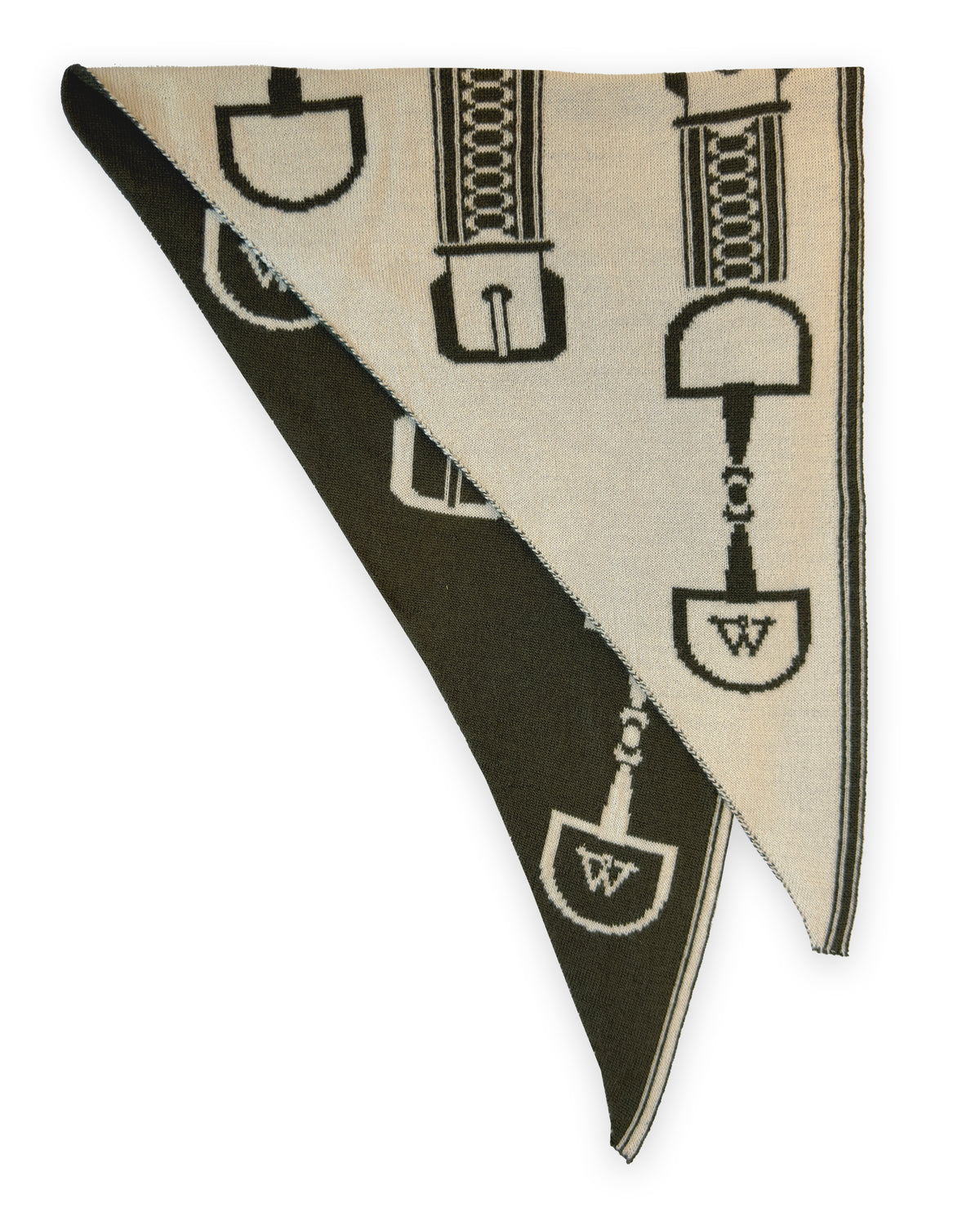 NEW IN: Triangle Snaffle Scarf Olive