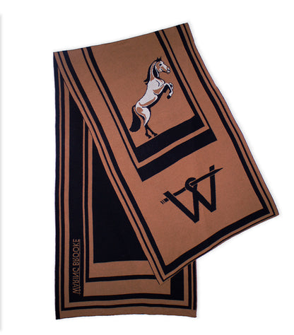 Signature XL Stallion Scarf Black/Tan