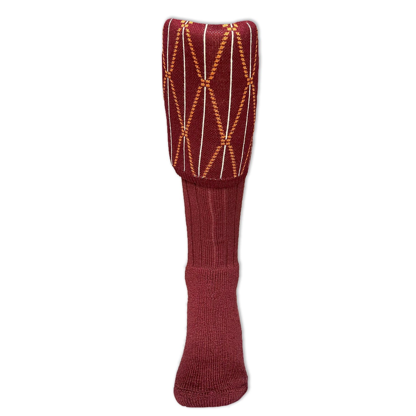 Argyle Sock Burgundy