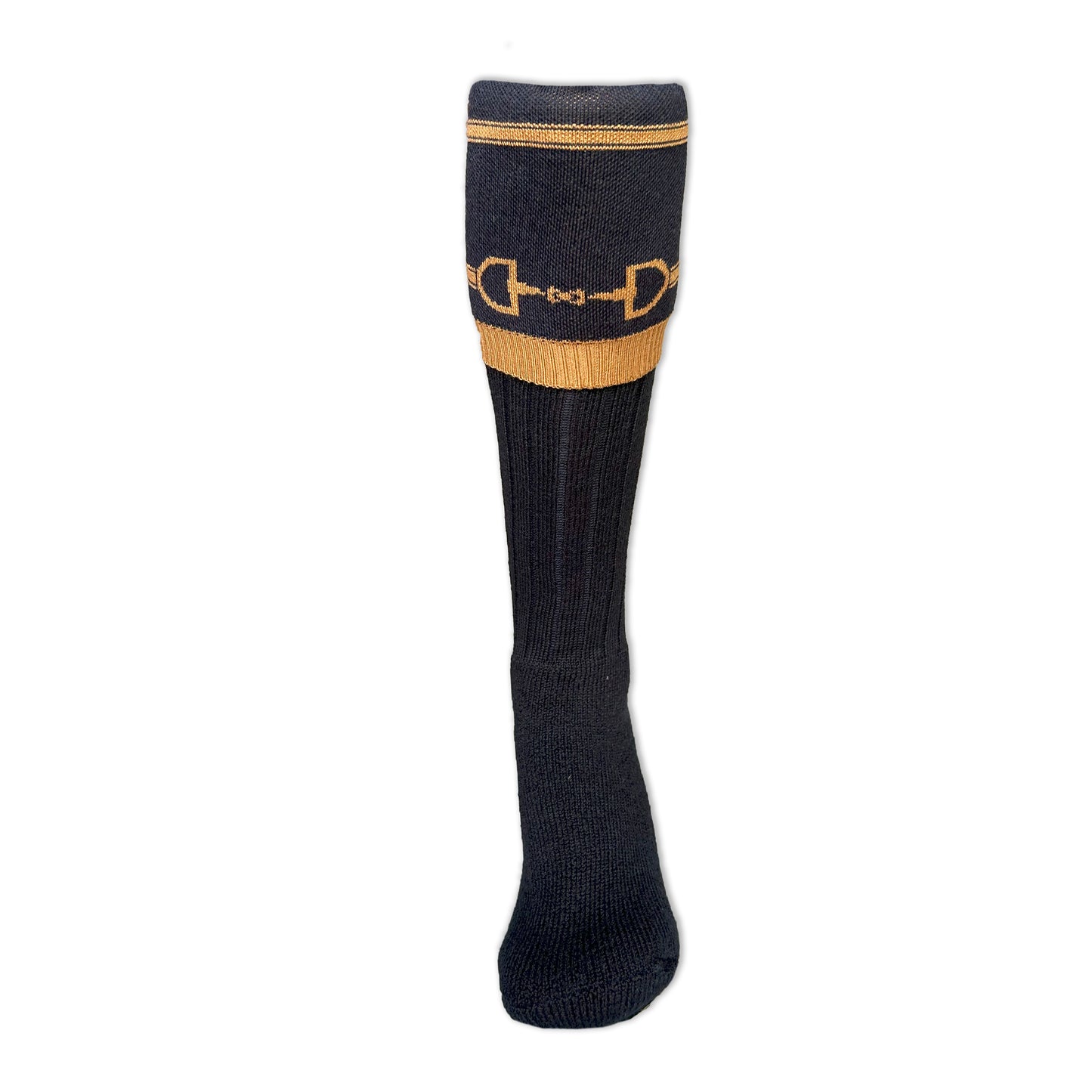 Snaffle Socks Navy/Tan