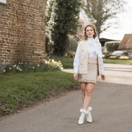 Snaffle Skirt Tan/Taupe