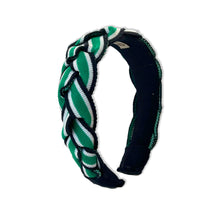 Load image into Gallery viewer, Wimbledon Tri-colour Plait Hairband