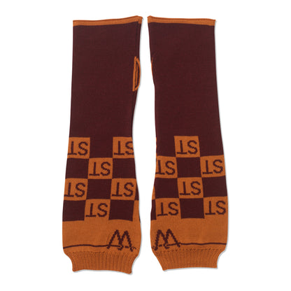 Squared Personalised Handwarmers Plum/Chestnut
