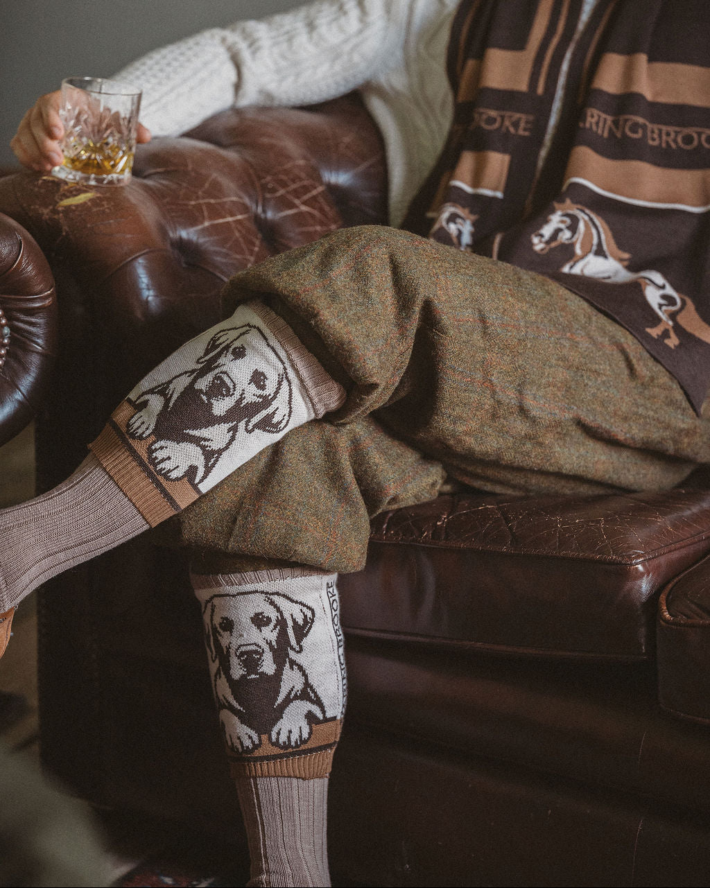NEW IN: Loyal Labrador Socks Chocolate