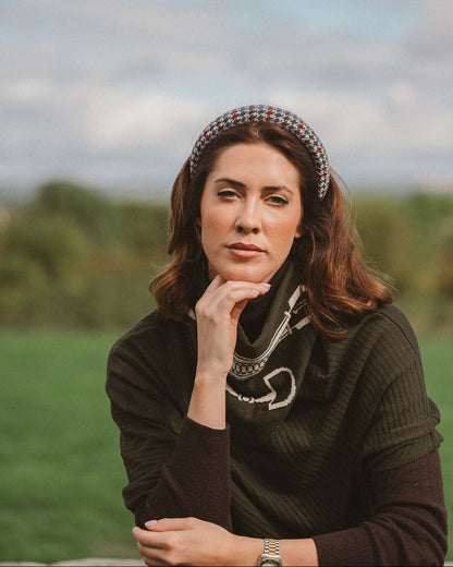 NEW IN: Triangle Snaffle Scarf Tan/Taupe