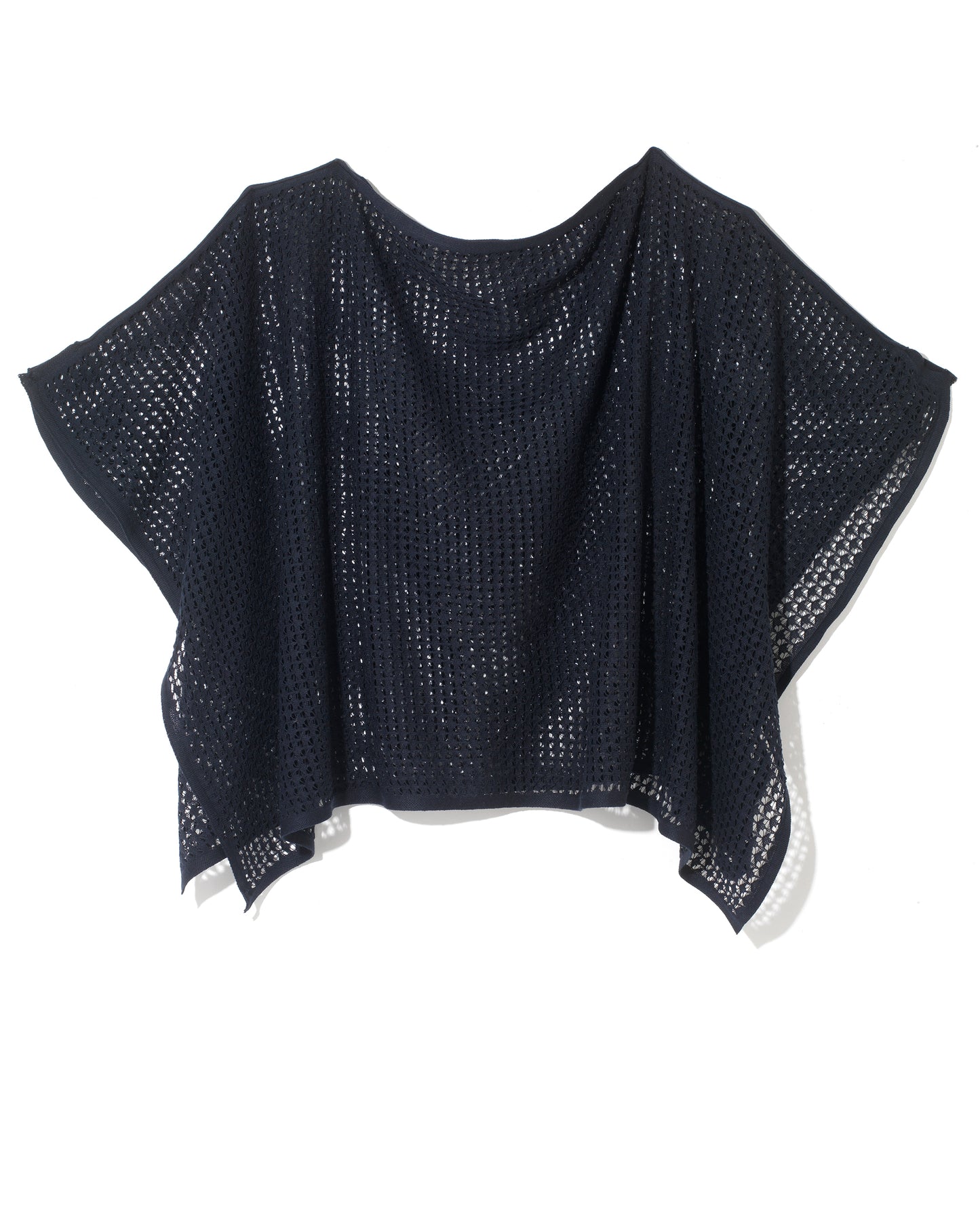Nottingham Lace Poncho Navy
