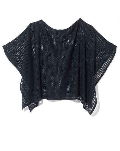 Nottingham Lace Poncho Navy