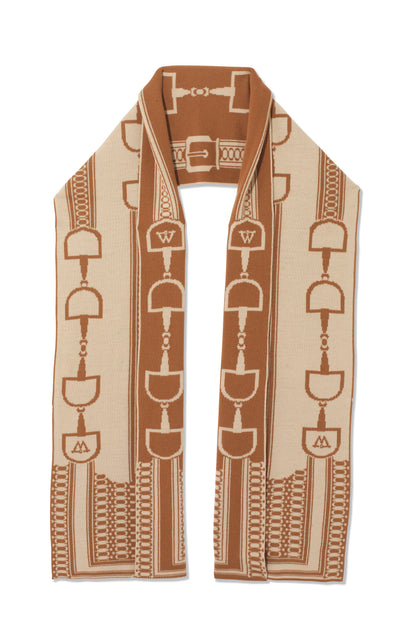 Snaffle Scarf Tan/Taupe